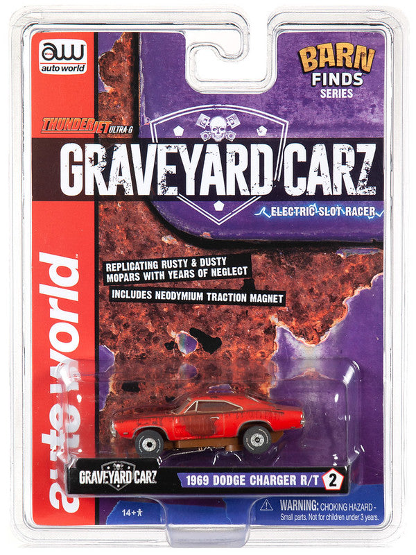 Auto World 1969 Dodge Charger Graveyard Carz HO Slot Car SC345 fits AFX