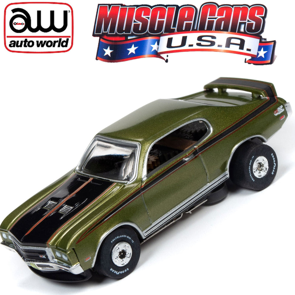 Auto World 1971 Buick GSX Green Thunderjet HO Slot Car SC349 fits AFX