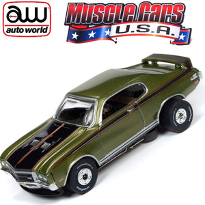 Auto World 1971 Buick GSX Green Thunderjet HO Slot Car SC349 fits AFX