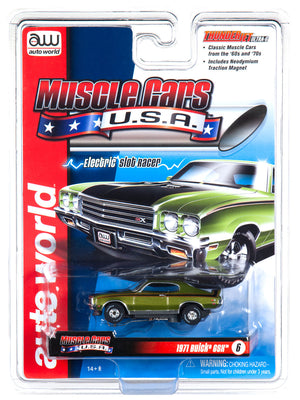 Auto World 1971 Buick GSX Green Thunderjet HO Slot Car SC349 fits AFX