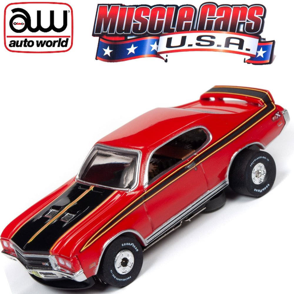 Auto World 1971 Buick GSX Red Thunderjet HO Slot Car SC349 fits AFX