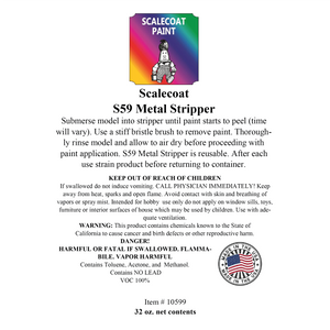 Fusion Scale Hobbies Scalecoat Metal Stripper Paint Remover 32oz Can - 10599