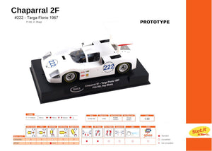 Slot.it Chaparral 2F #222 Targa Florio 1967 1/32 Slot Car SICA46B CA46B