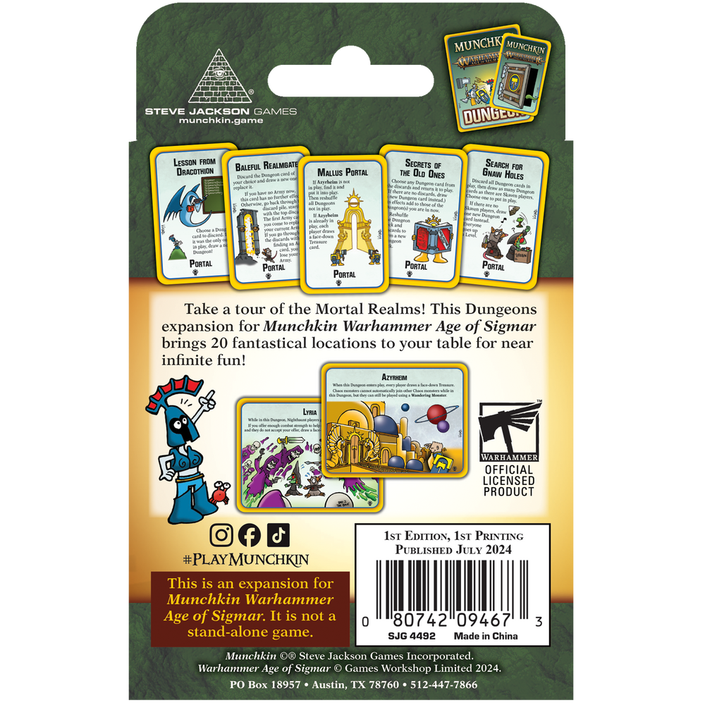 Little Shop of Magic Munchkin: Warhammer Age of Sigmar - Dire Domains — Board Game