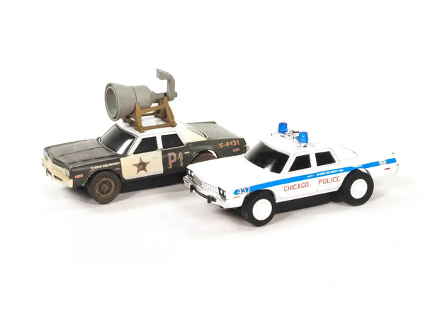 PowerHobby Auto World Blues Brothers Bluesmobile Chicago Police AFX HO Slot Car Set SRS359