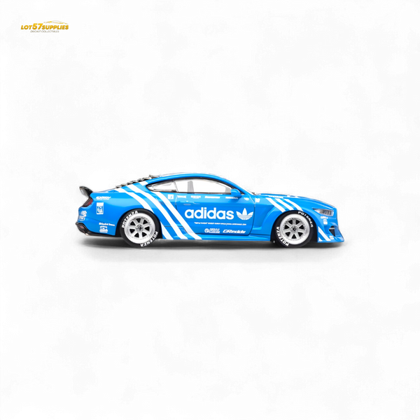 Liberty64 Ford Mustang GT Widebody Modified - A d i d a s Clover 1:64