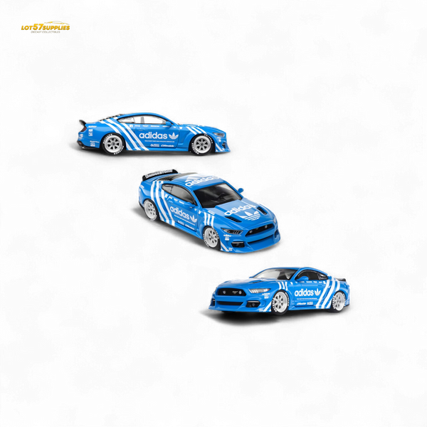 Liberty64 Ford Mustang GT Widebody Modified - A d i d a s Clover 1:64