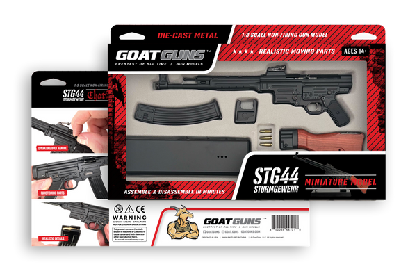 GoatGuns Miniature WW2 STG44 model Black — Diecast Replica Guns