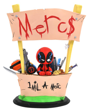 MARVEL ANIMATED STYLE DEADPOOL MERC FOR HIRE STATUE (O/A) (C