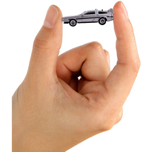 Back to the Future Trilogy die-cast 1⅔-inch Nano "Hollywood Rides" DeLorean Time Machine 3-pack - Echo Six Hobbies