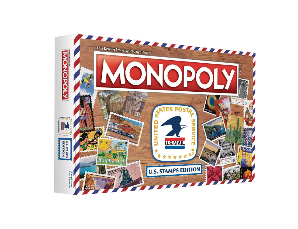 MONOPOLY US STAMPS ED BOARD GAME (NET) (O/A) (C: 0-1-2)