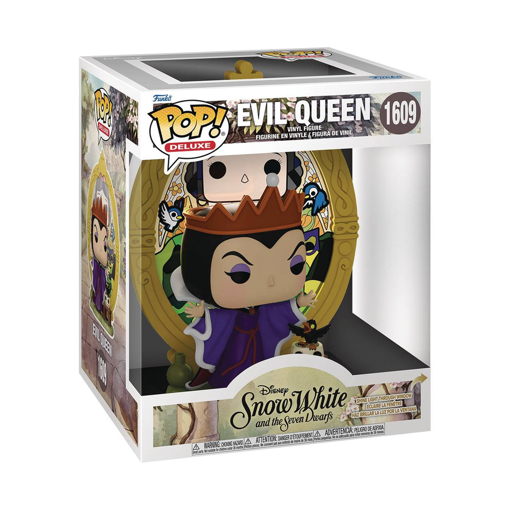 POP DELUXE VILLAINS EVIL QUEEN STAINED GLASS FIG (C: 1-1-2)