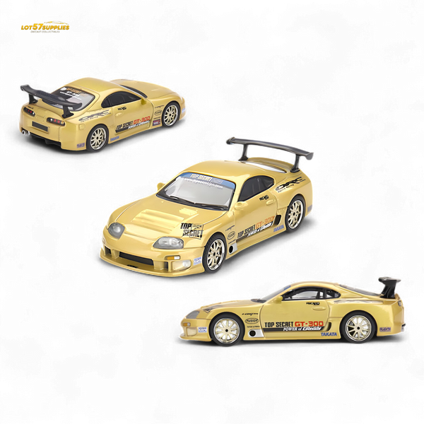 Mini-GT Toyota Supra (A80) Top Secret GT-300 Top Secret Gold 1:64 MGT00961