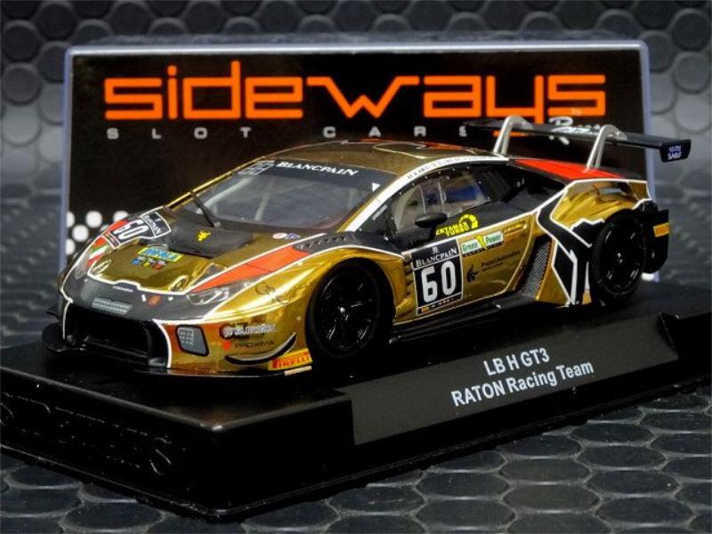 PowerHobby Racer Sideways Lamborghini Huracan GT3 Raton 1/32 Slot Car SWCAR01F