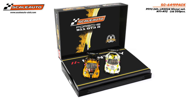 PowerHobby Scaleauto Porsche 911 GT3 R (992) Le Mans 24h 2024 Twin Pack 1/32 Slot Car