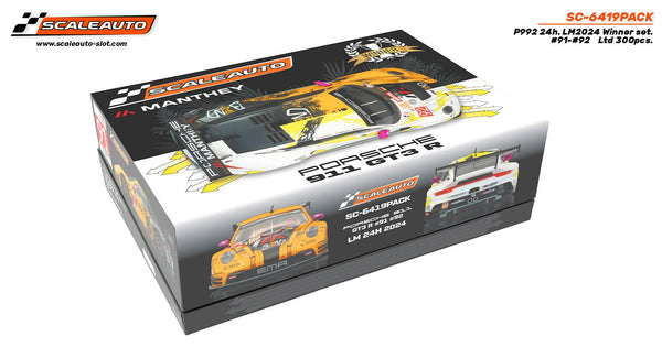 PowerHobby Scaleauto Porsche 911 GT3 R (992) Le Mans 24h 2024 Twin Pack 1/32 Slot Car