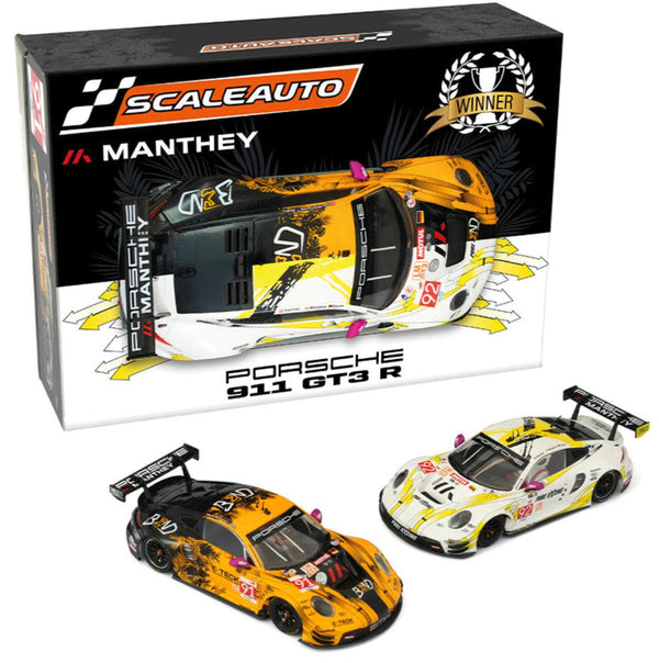 PowerHobby Scaleauto Porsche 911 GT3 R (992) Le Mans 24h 2024 Twin Pack 1/32 Slot Car