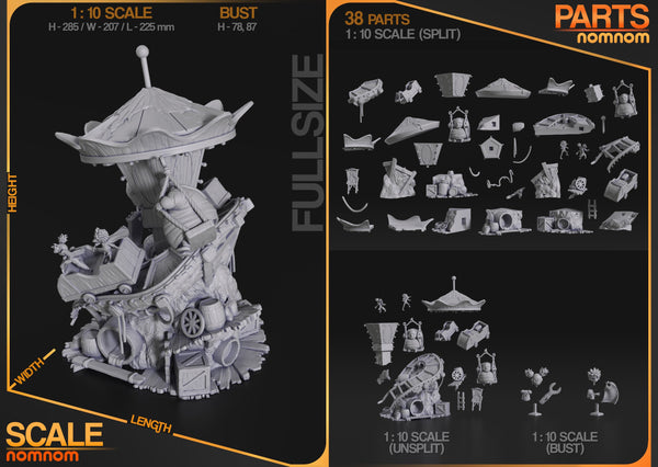 Alone and Low - Little Nightmares 3 - 1:10 Scale & Bust