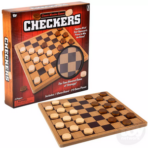 Little Shop of Magic Classic Wooden Games 10" Checkers — Board Game