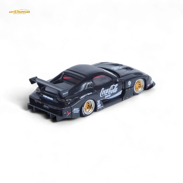 Inno64 Mazda RX-7 LBWK in Black 1:64 IN64-LBWK-RX7-01