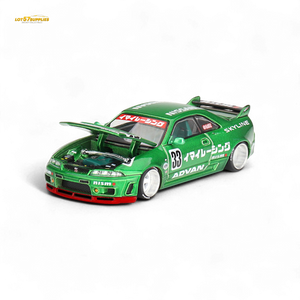 Mini GT x Kaido House Nissan Skyline GT-R R33 IMAI RACING V1 Green 1:64 KHMG150