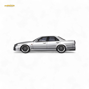 Mortal ER34 SKYLINE 25GT-t AIT Exhibition Model Ordinary Silver 1:64