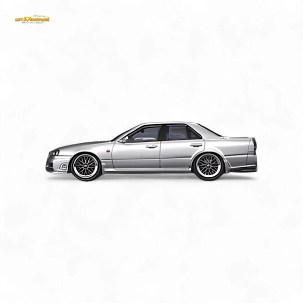 Mortal ER34 SKYLINE 25GT-t AIT Exhibition Model Ordinary Silver 1:64