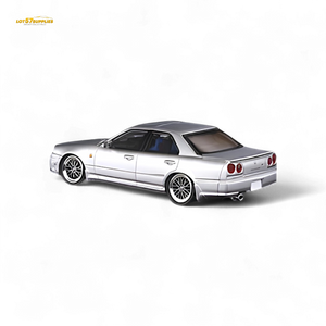 Mortal ER34 SKYLINE 25GT-t AIT Exhibition Model Ordinary Silver 1:64