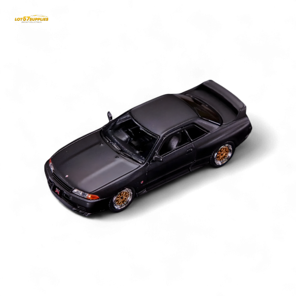 Inno64 Nissan Skyline GT-R R32 Matt Black "THE DIECAST COMPANY" Special Edition 1:64 IN64-R32-MB