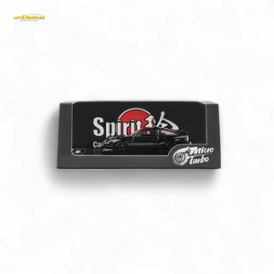 MicroTurbo Custom 180SX Type X Metallic Black MIYABI 1:64