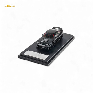 MicroTurbo Custom 180SX Type X Metallic Black MIYABI 1:64
