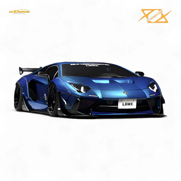 (Pre-Order) 404error Lamborghini Aventador LBWK 2.0 Blue 1:64