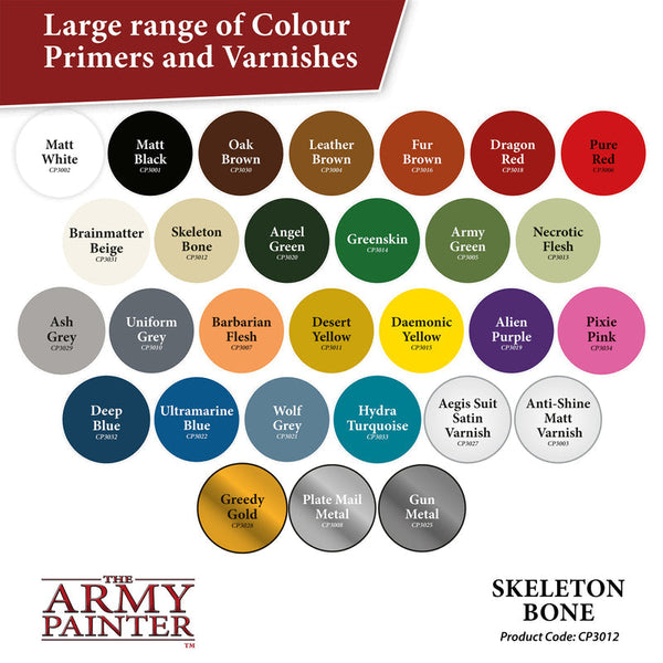 Army Painter Colour Primer: Skeleton Bone - Echo Six Hobbies