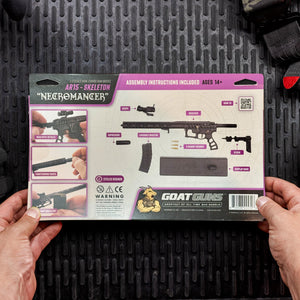 1/3 Scale Diecast AR15 Skeleton Model, Black