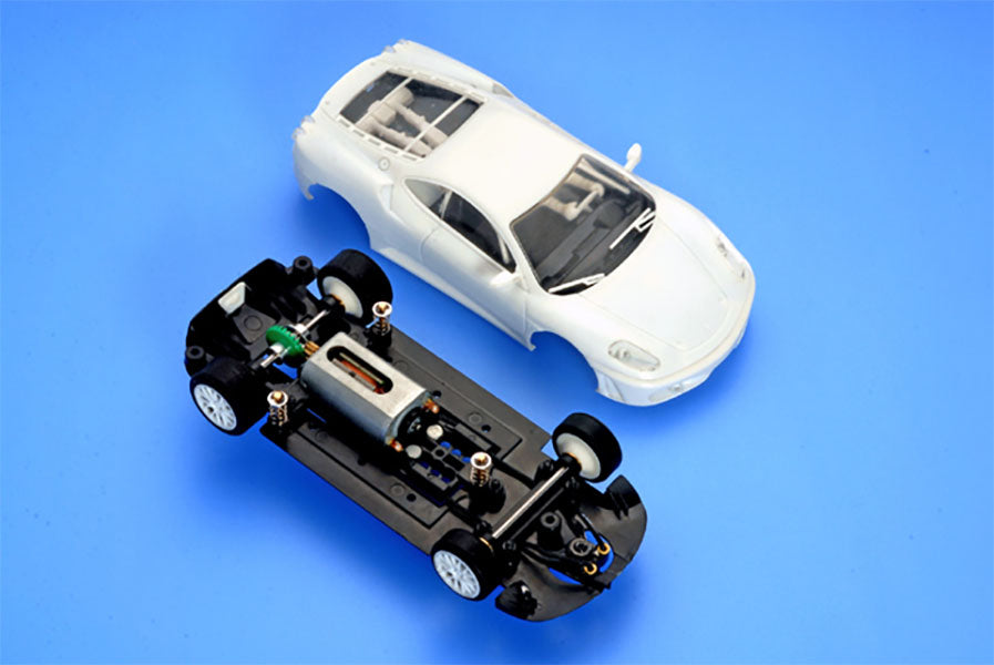 MB Slot BBR Ferrari F430 White Unpainted Kit 1/32 Slot Car for Slot.it Scalextric NSR
