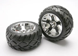 Traxxas TRA5577R Front All-Star Wheels w/Anaconda Tires Nitro Stampede Rustler