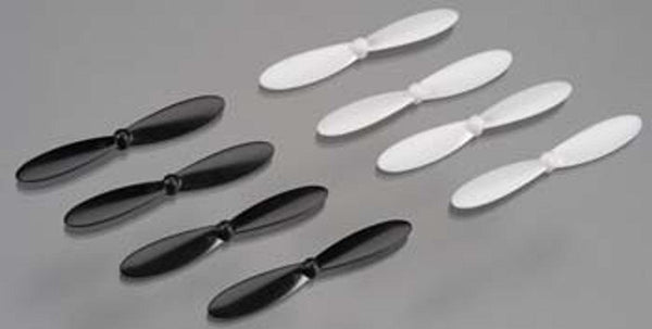 Traxxas 6225 Rotor Blade Set (White & Black) (8) (QR-1)