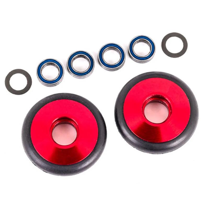 PowerHobby Traxxas TRA9461R Aluminum Wheelie Bar Wheels Red (2) : Bandit/Rustler/Stampede — Stampede Parts