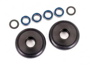 Traxxas TRA9461T Wheelie Bar Wheels (Gray Anodized Aluminum) for Drag Slash