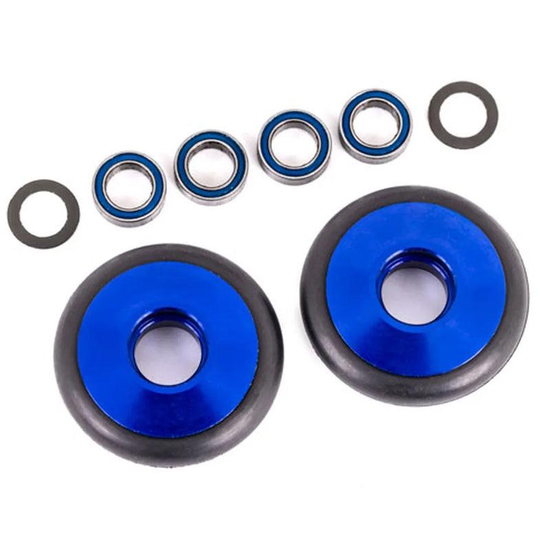 PowerHobby Traxxas TRA9461X Aluminum Wheelie Bar Wheels BLUE Bandit / Rustler / Stampede — Stampede Parts