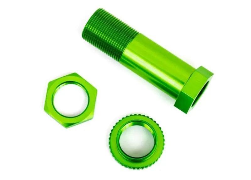 PowerHobby Traxxas TRA9545G Servo saver post/ adjuster nut/ locknut, Green, Sledge — Sledge Parts