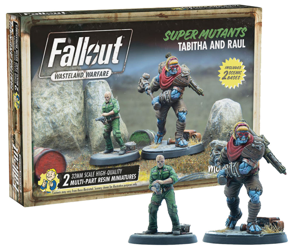 Little Shop of Magic Fallout: Wasteland Warfare - Super Mutants - Tabitha and Raul — Miniatures