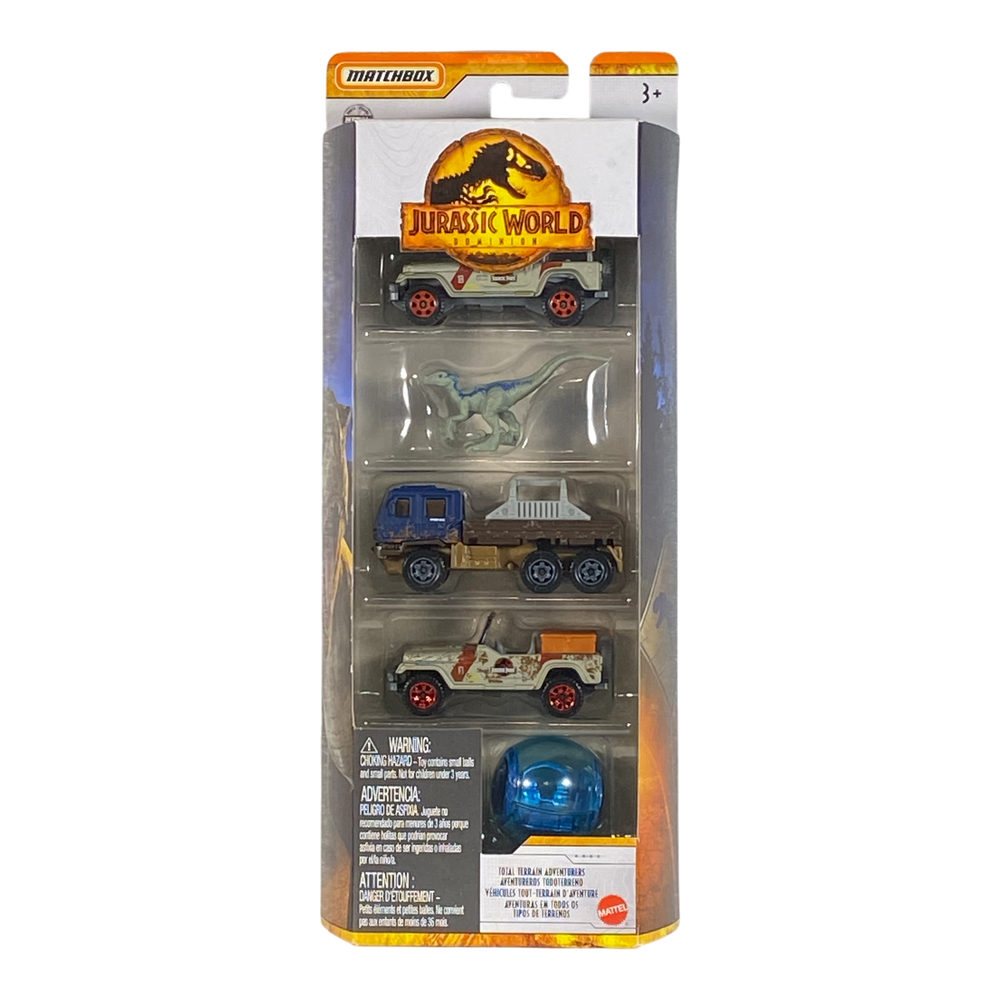 Collectors World Toys Matchbox Jurassic World Dominion | 5 Pack Edition