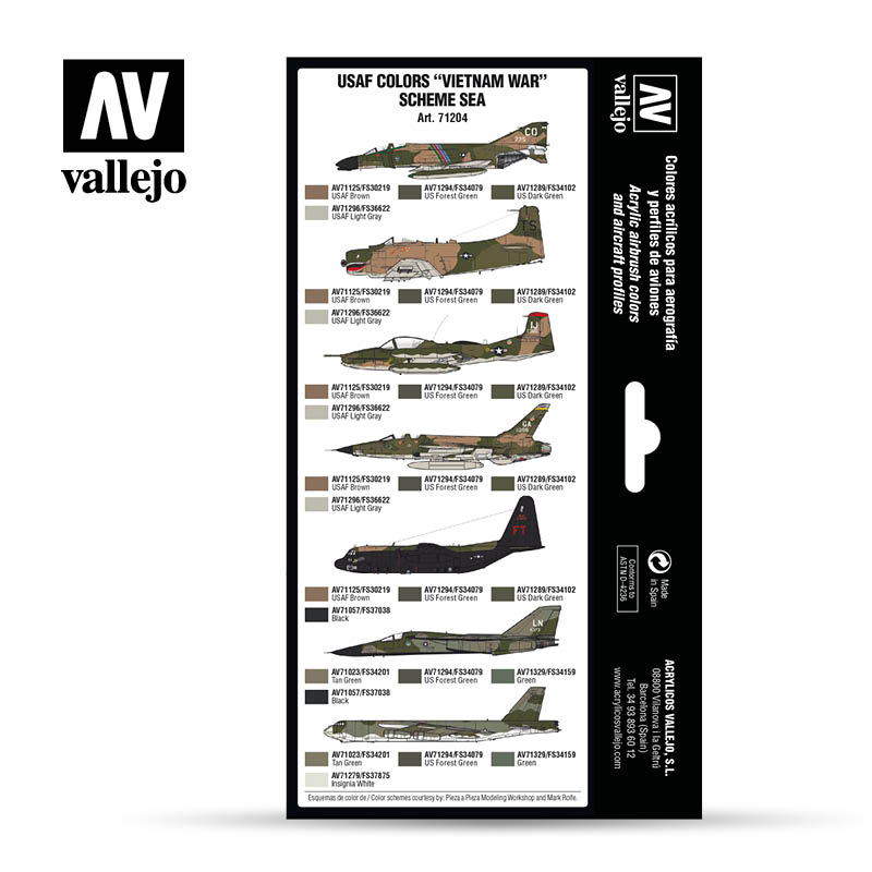 Little Shop of Magic Model Air Set: USAF Colors -Vietnam War-Scheme SEA — Miniatures