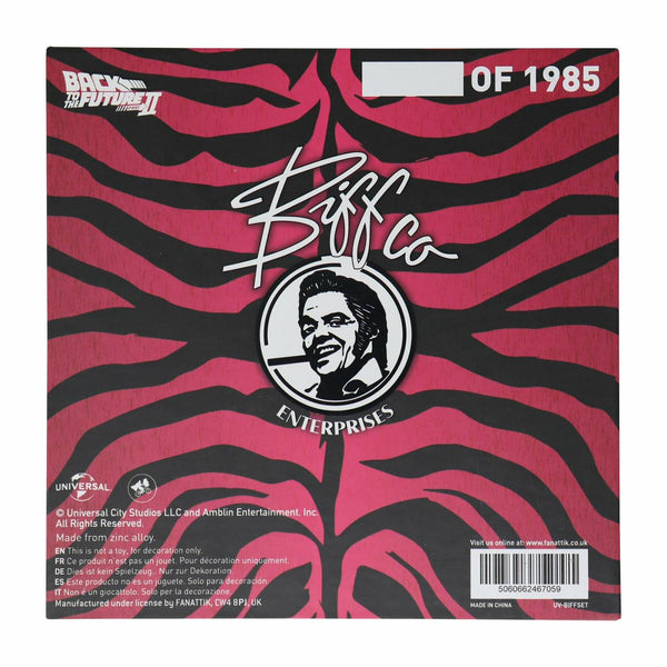 Back to the Future Part II Limited Edition Biff Tannen's Pleasure Paradise "Welcome to Paradise" Gift Box - Echo Six Hobbies