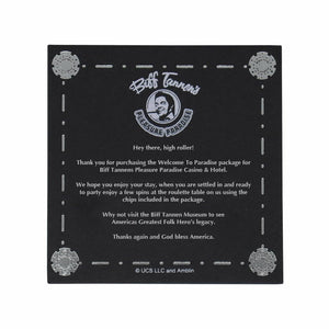 Back to the Future Part II Limited Edition Biff Tannen's Pleasure Paradise "Welcome to Paradise" Gift Box - Echo Six Hobbies