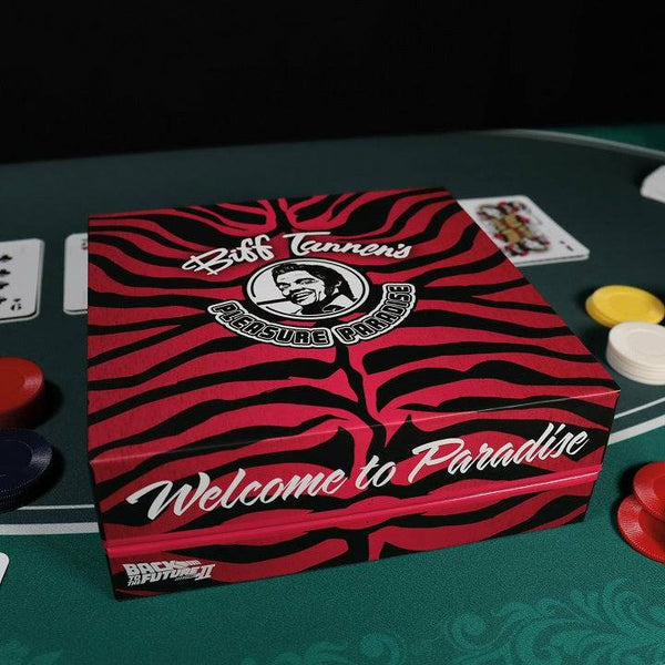 Back to the Future Part II Limited Edition Biff Tannen's Pleasure Paradise "Welcome to Paradise" Gift Box - Echo Six Hobbies