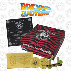 Back to the Future Part II Limited Edition Biff Tannen's Pleasure Paradise "Welcome to Paradise" Gift Box - Echo Six Hobbies