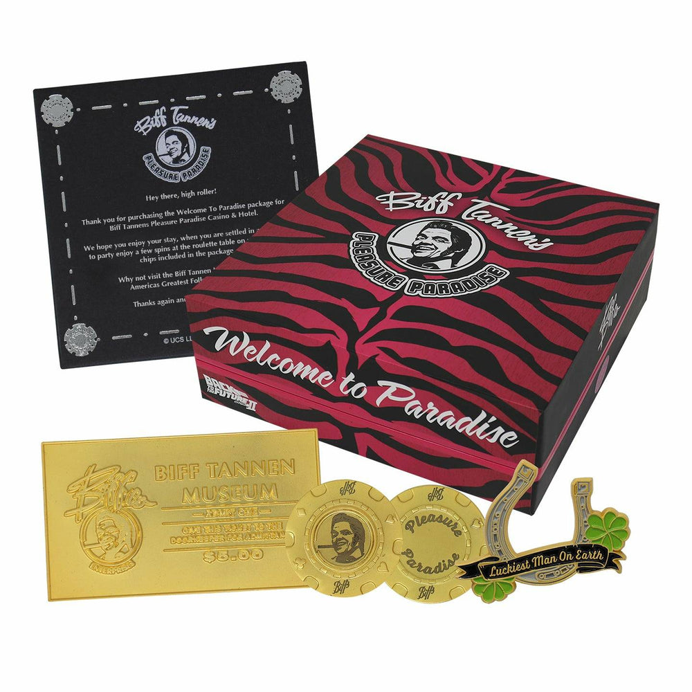 Back to the Future™ Back to the Future Part II Limited Edition Biff Tannen's Pleasure Paradise "Welcome to Paradise" Gift Box