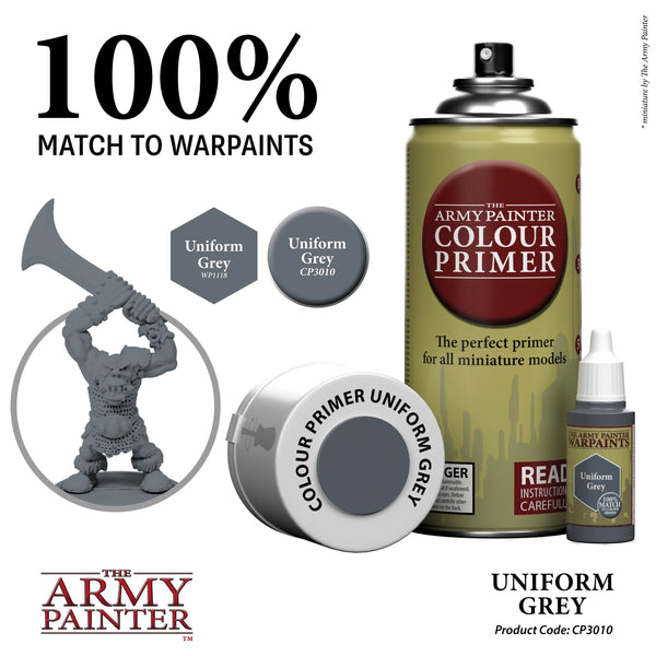 Army Painter Colour Primer: Uniform Grey - Echo Six Hobbies